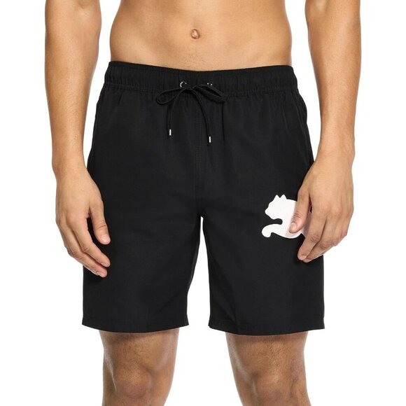 Puma Mens Size Small Standard Volley Board Short Swim Trunks in Black $44 546 - Picture 1 of 8